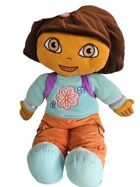 Jumbo 24” Plush DORA The Explorer Soft Vintage 2006 2007 Nick Jr Collector RARE